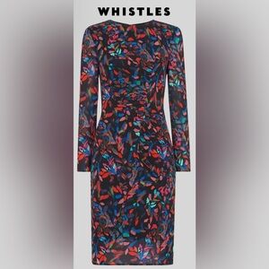 Women’s Multicolor Leaf-Print Sheath Dress
